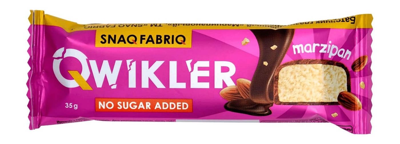 Изображение товара Батончик глазированный Snaq Fabriq Марципановый 35г