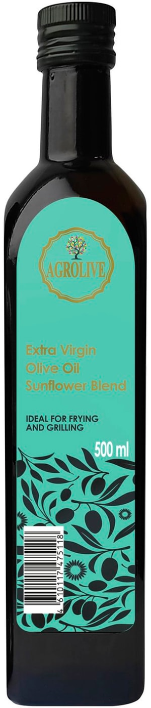 Изображение товара Масло подсолнечное Agrolive рафинированное с оливковым 500мл