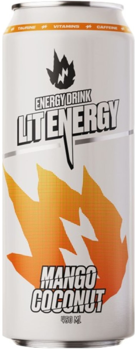 Изображение товара Энергетический напиток Lit Energy Mango Coconut безалкогольный газированный 450мл Россия