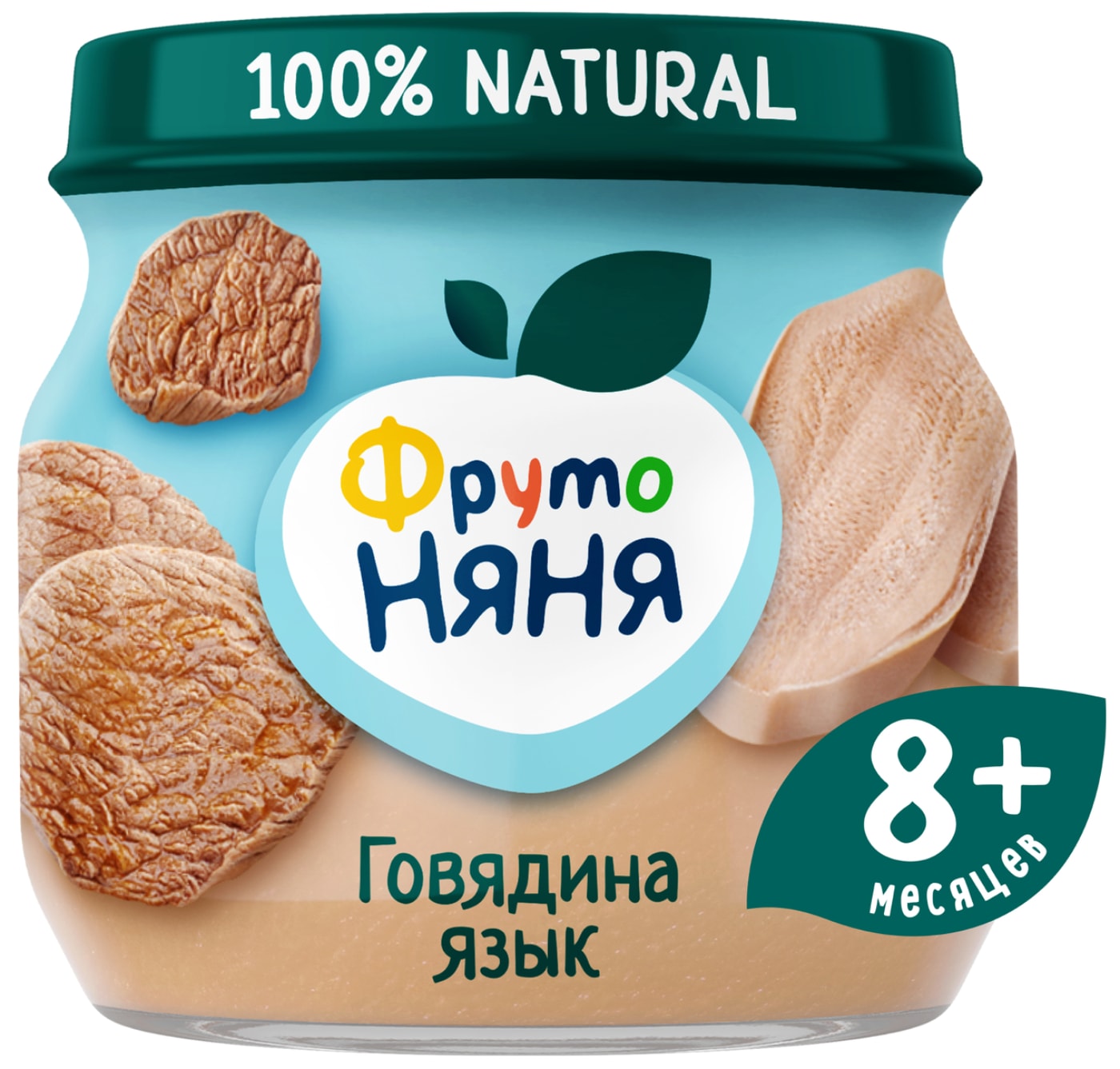 Изображение товара Пюре ФрутоНяня из говядины с языком 80г