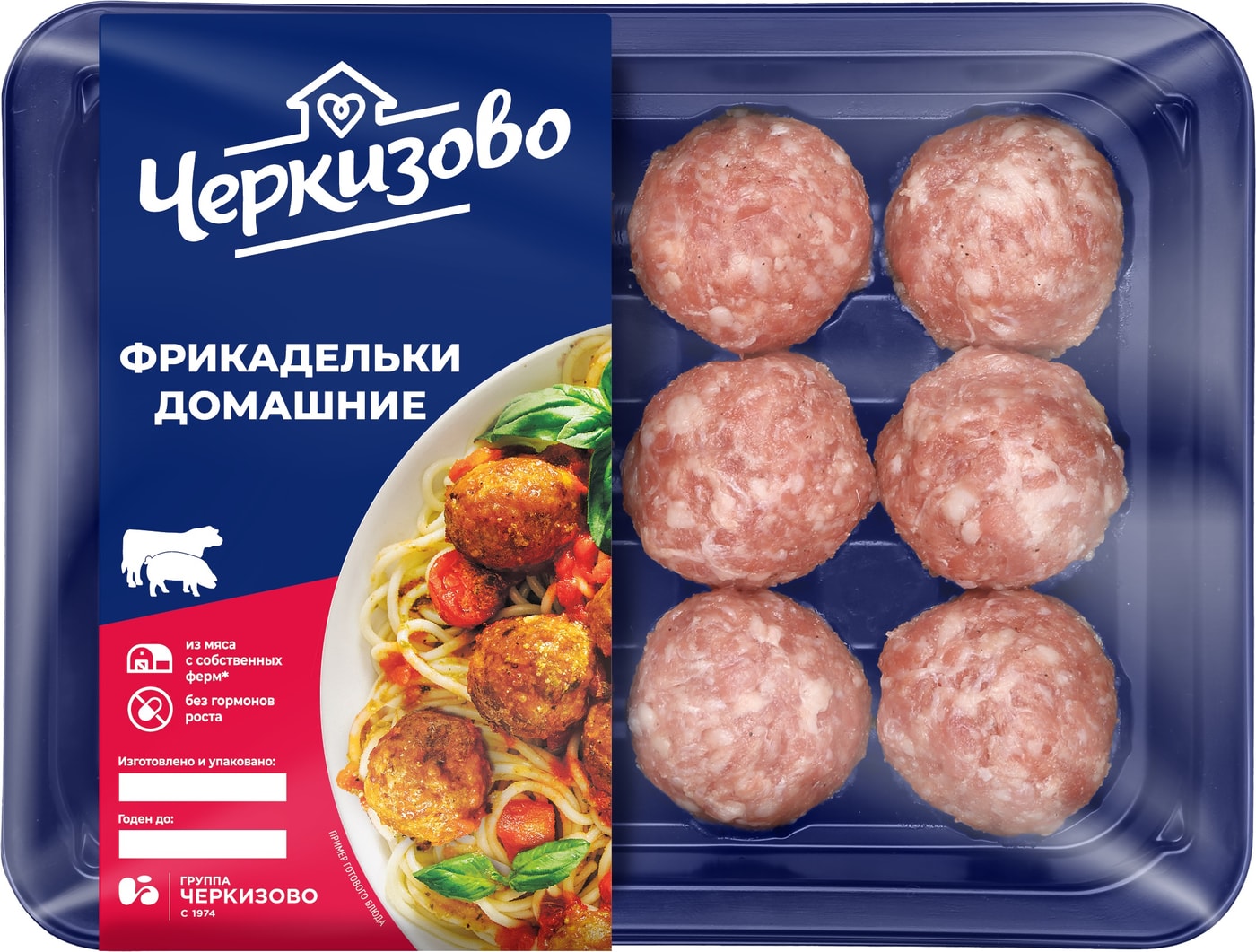 Изображение товара Фрикадельки Черкизово Домашние 360г - говядина и свинина, без панировки, охлажденные