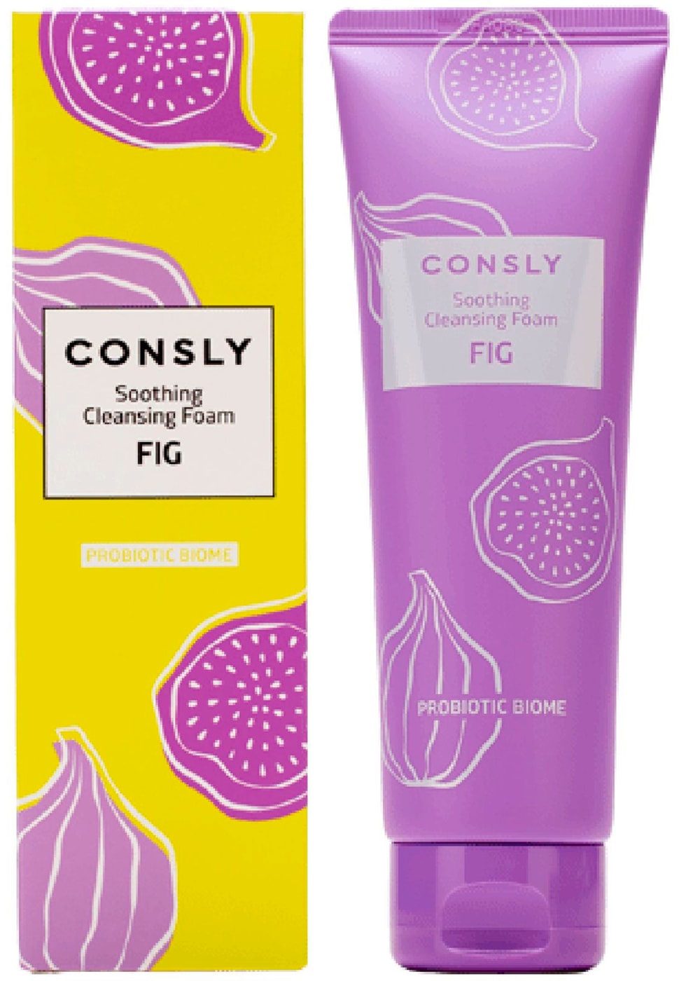 Изображение товара Consly успокаивающая пенка для лица с экстрактом инжира, 120 мл