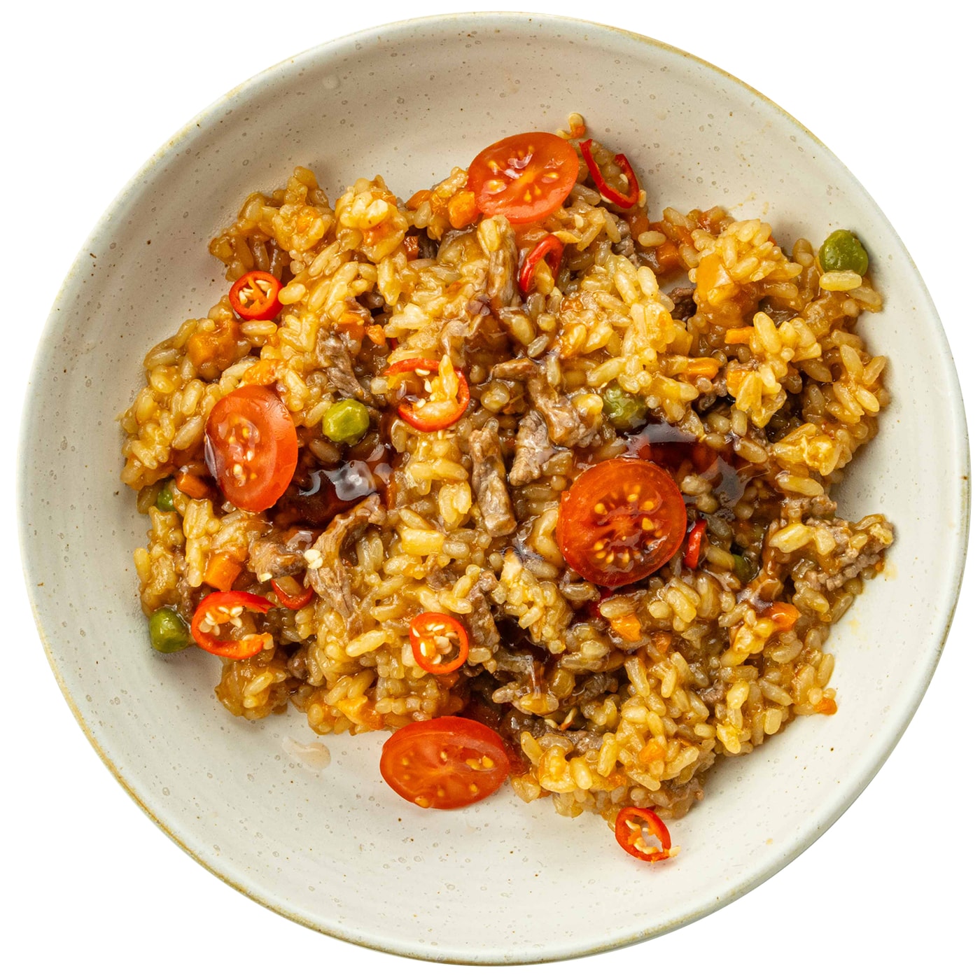 Изображение товара Говядина AlphaChef в соусе терияки с рисом 260г