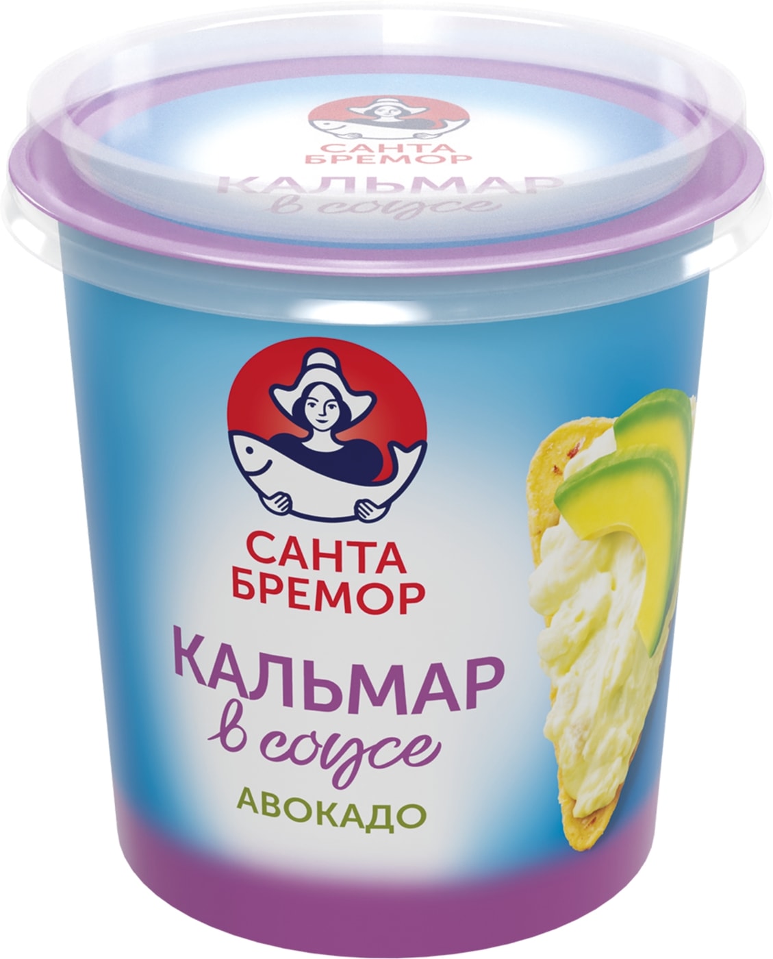 Изображение товара Паста Санта Бремор Кальмар в сливочном соусе с авокадо 150г