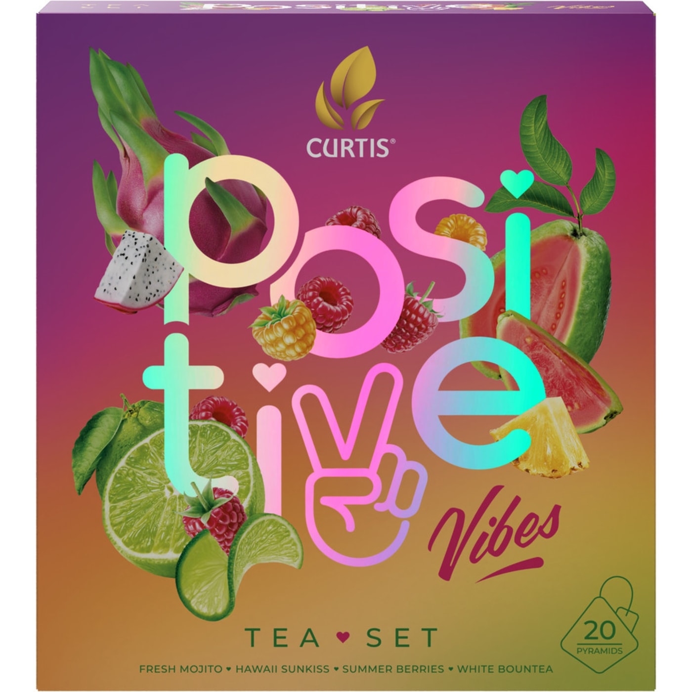 Изображение товара Набор чая Curtis Positive Vibes 4 вкуса 20шт