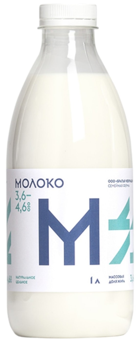 Изображение товара Пастеризованное цельное молоко 1л Братья Чебурашкины Россия