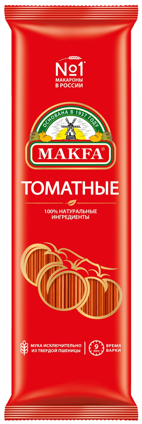 Изображение товара Макароны Makfa Вермишель Томатная длинная 500г