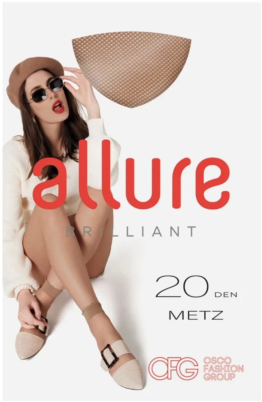Изображение товара Носки Allure ALR Metz женские 20 ден noisette бежевые р.35-40