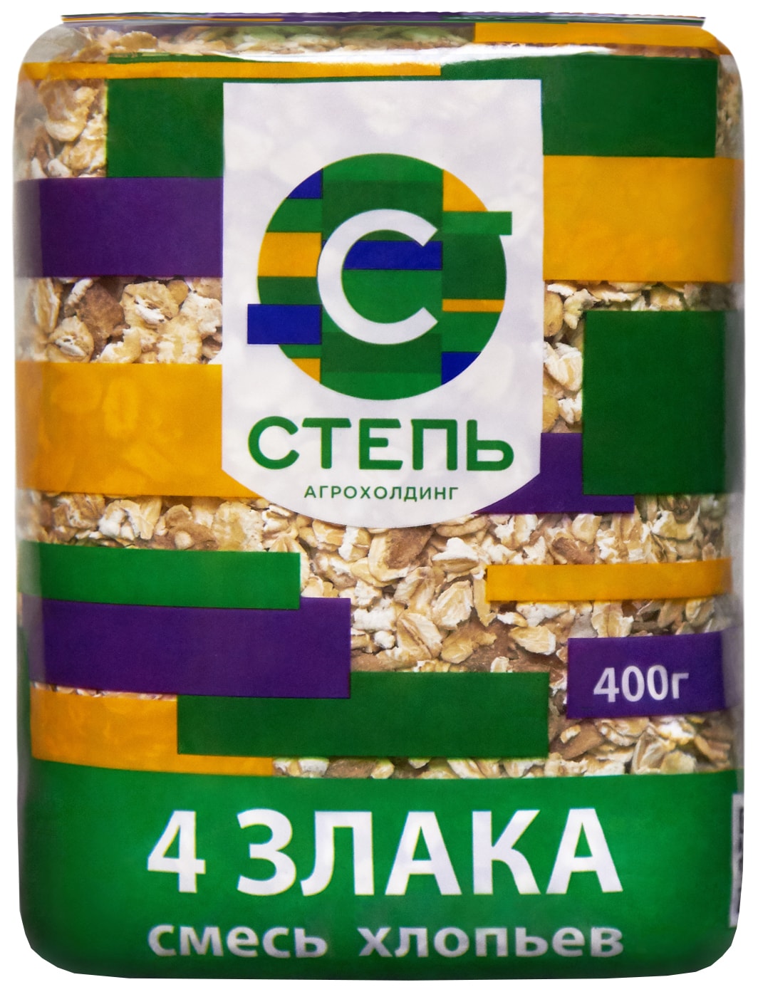 Изображение товара Хлопья Степь смесь 4-х злаков 400г