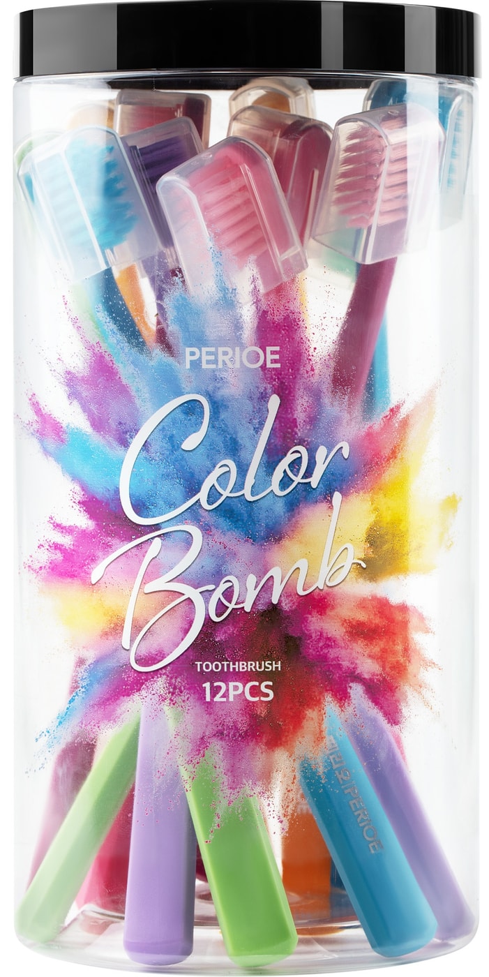Изображение товара Набор зубных щеток Perioe Color Bomb 12шт
