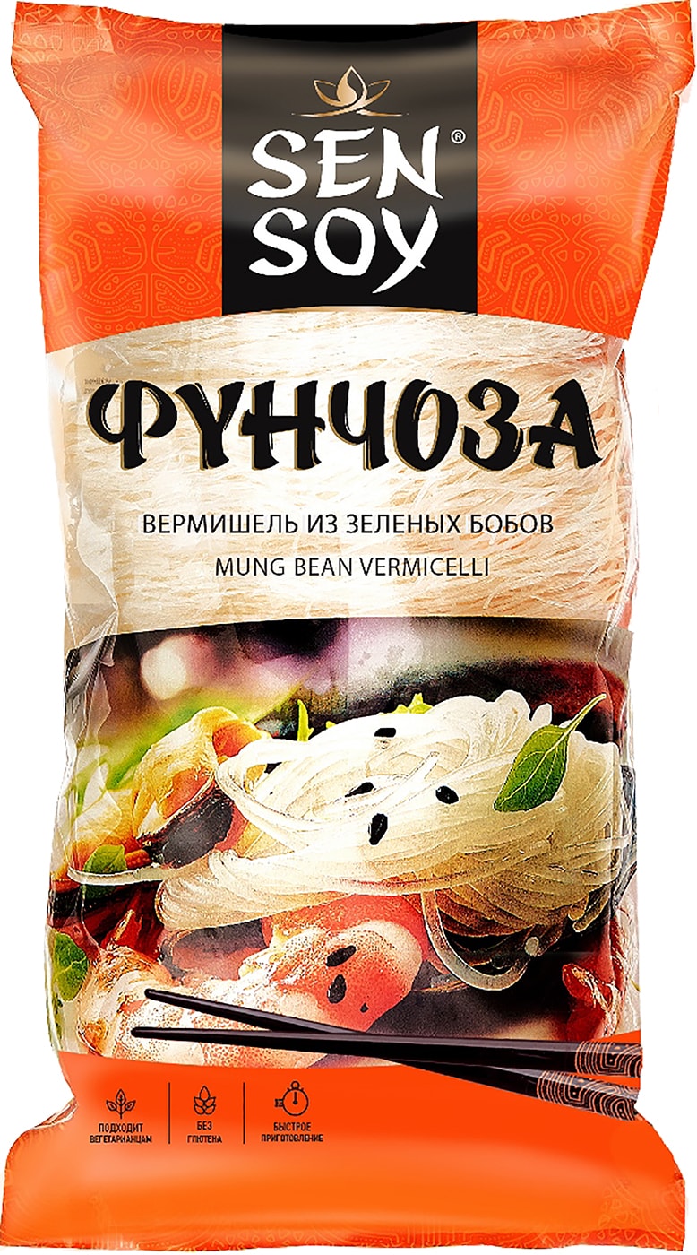 Изображение товара Sen Soy Premium Фунчоза Вермишель 200г без глютена