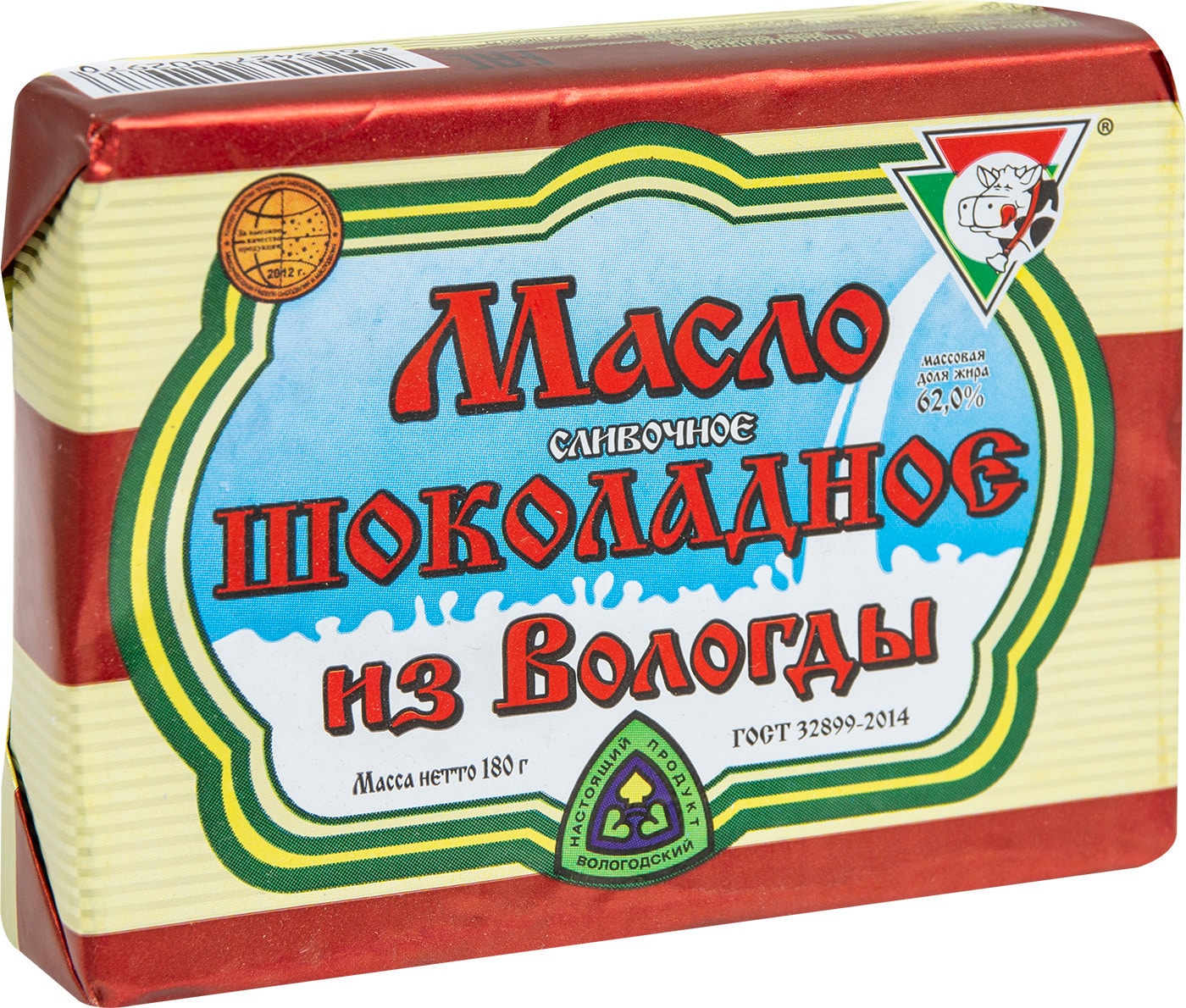 Изображение товара Масло сливочное Из Вологды Шоколадное 62% 180г
