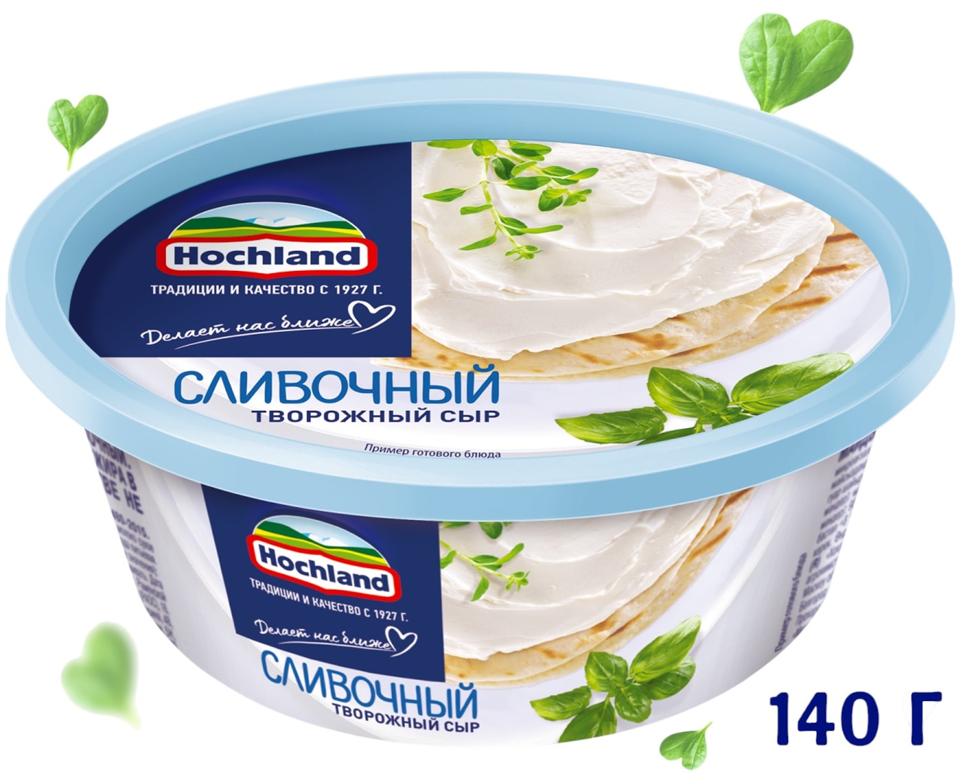 Изображение товара Сыр творожный Hochland Сливочный 60% 140г