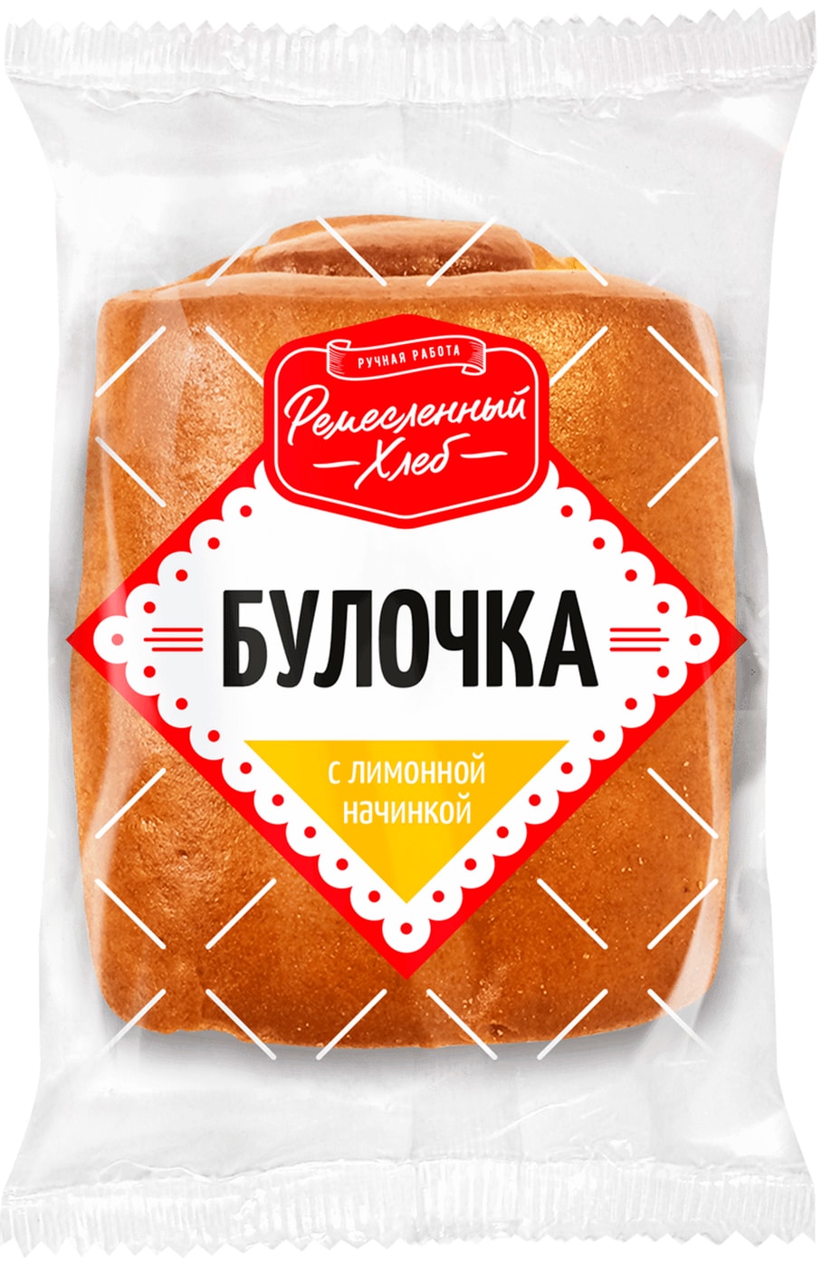Изображение товара Булочка Ремесленный хлеб с лимонной начинкой 75г