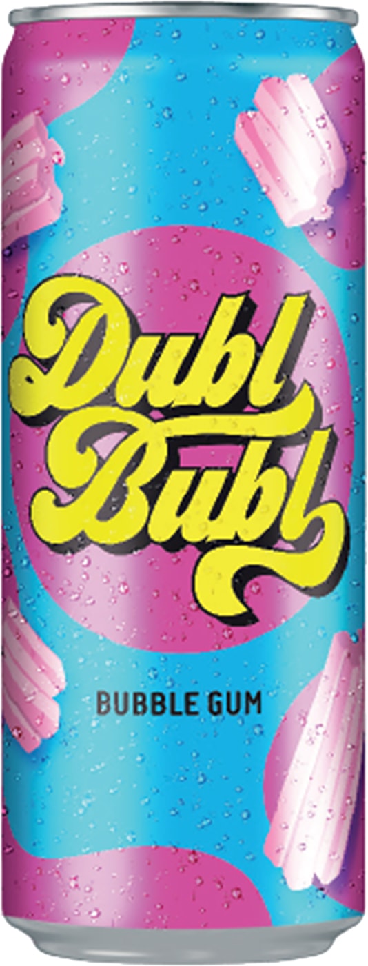 Изображение товара Газированный напиток Dubl Bubl Бабл гам 330мл в железной банке