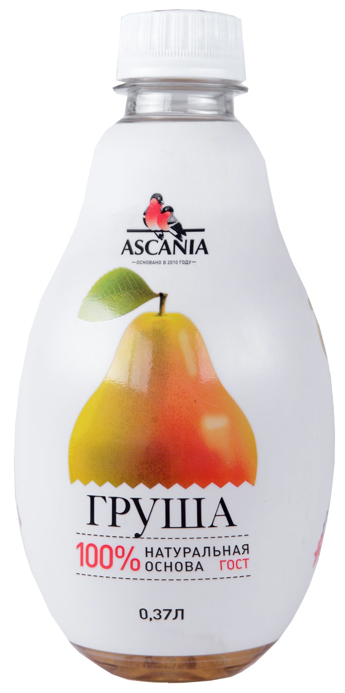 Изображение товара Газированный напиток Ascania Груша 370 мл - натуральный вкус и освежение