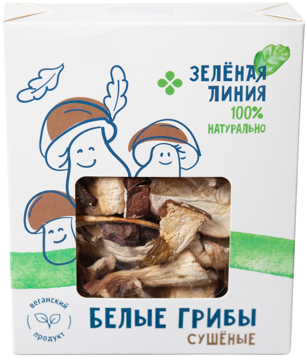 Изображение товара Грибы Зеленая Линия белые сушеные 40г