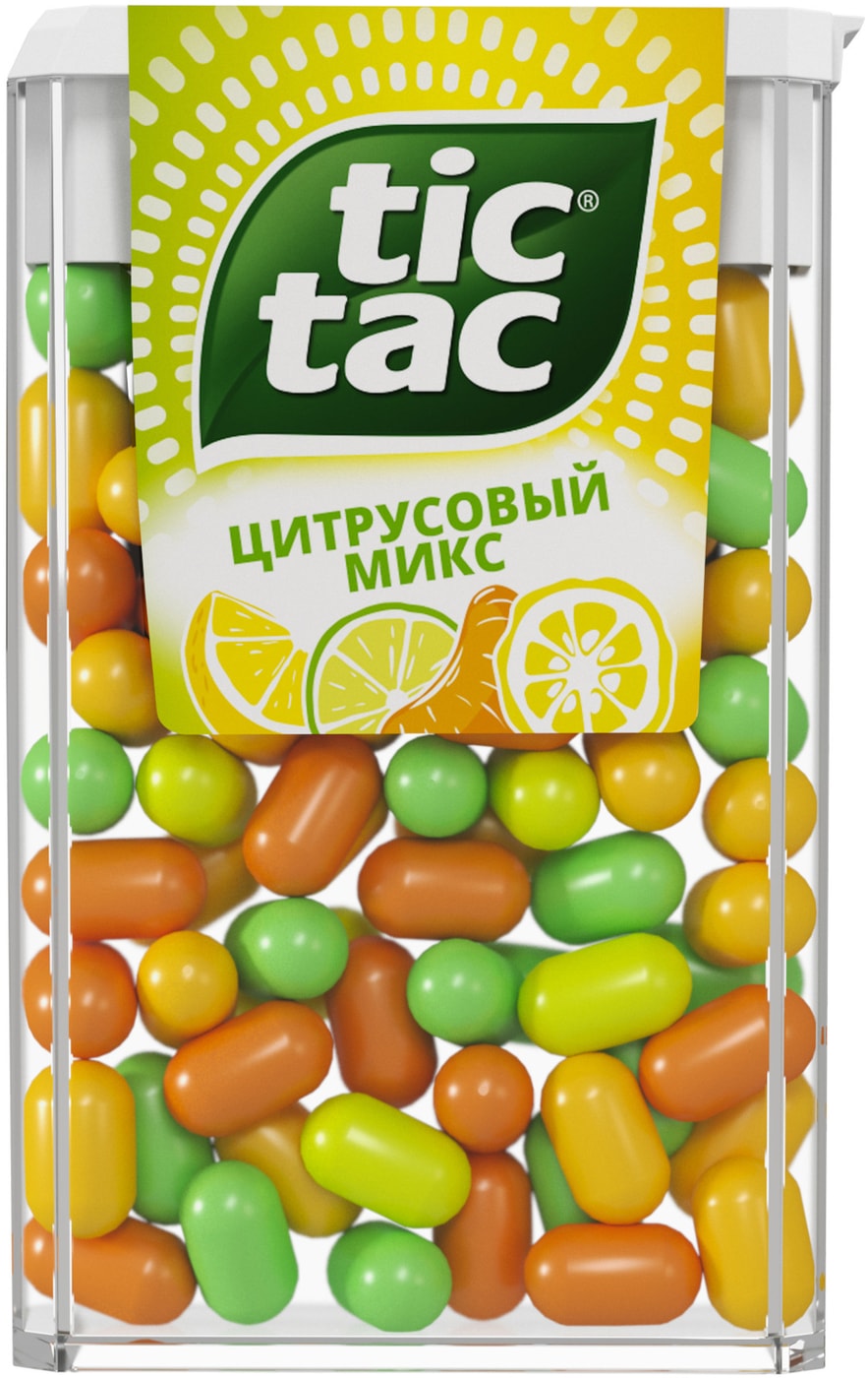 Изображение товара Драже Tic-Tac со вкусом цитрусов 49г