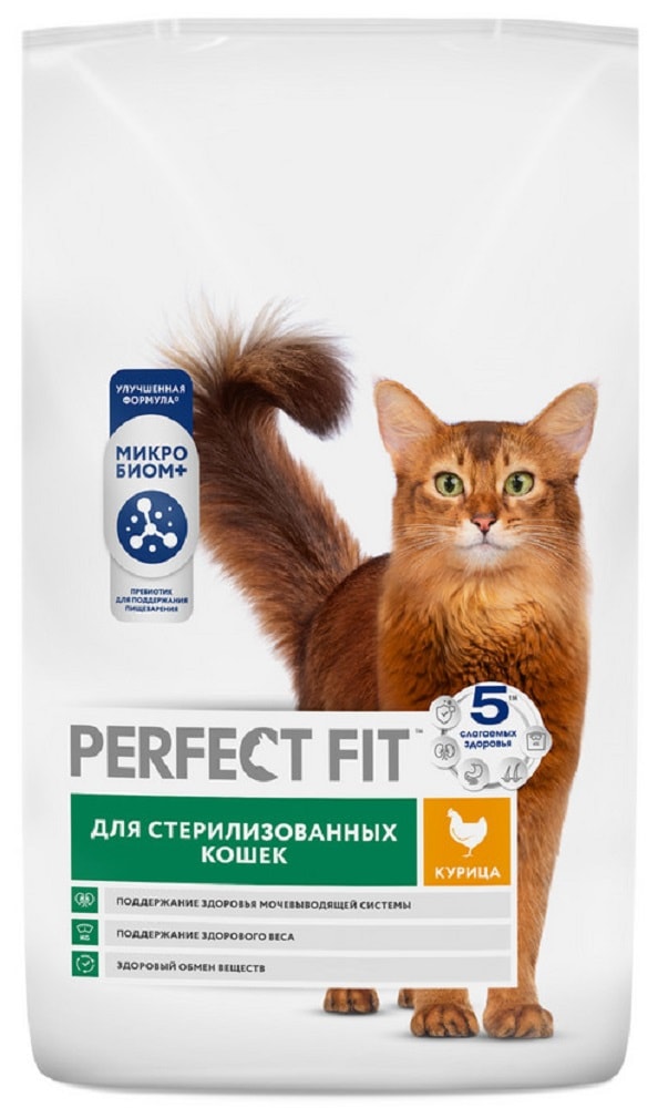 Изображение товара Сухой корм для кошек Perfect Fit для стерилизованных с курицей 10кг