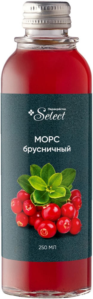 Изображение товара Морс Брусничный Перекресток Select 250мл