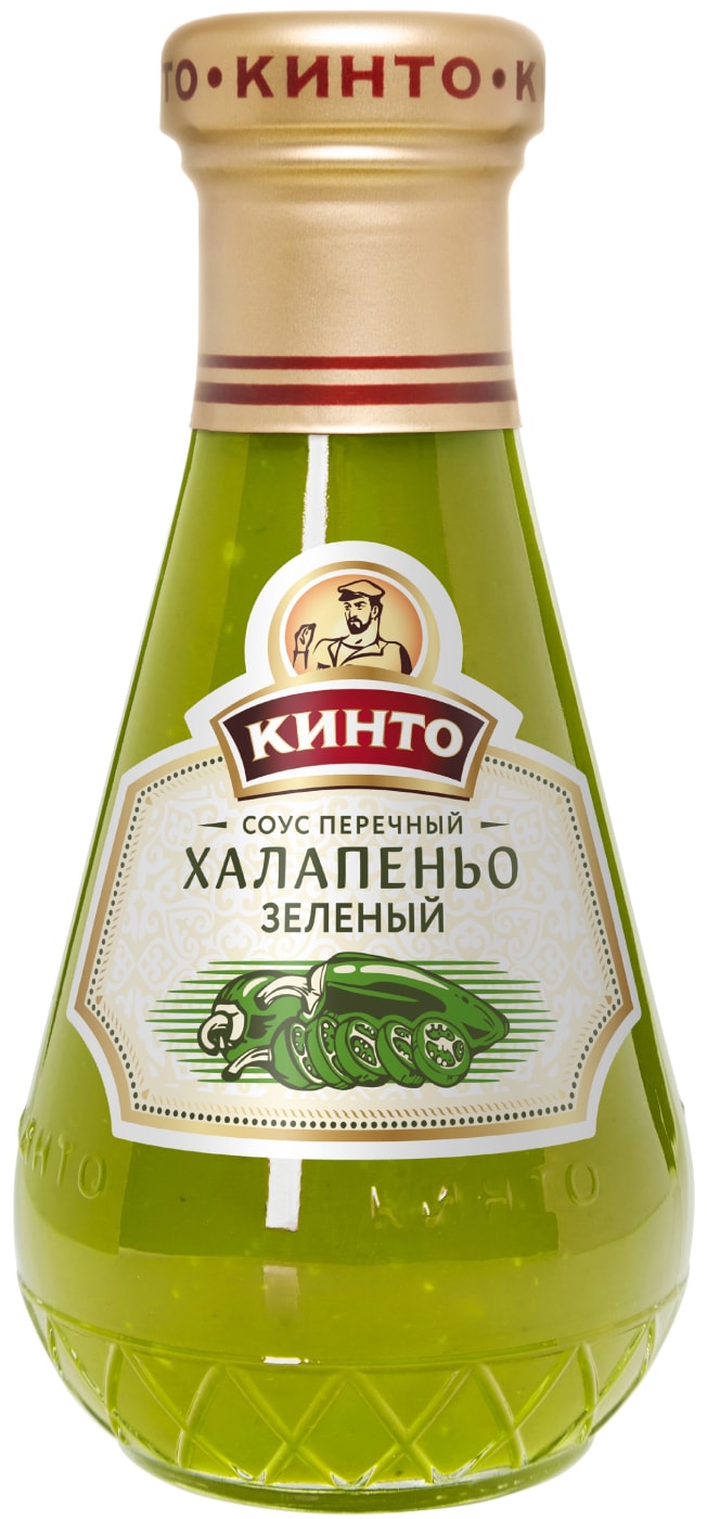 Изображение товара Соус Кинто перечный Халапеньо зеленый 190г