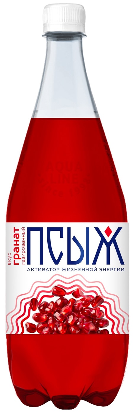 Изображение товара Газированный напиток Псыж Гранат 1л сильногазированный природный вкус