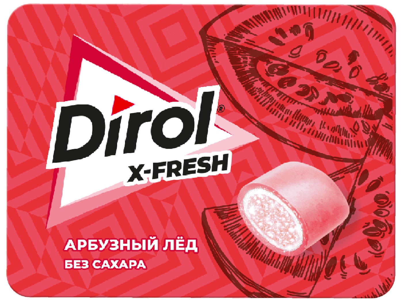 Изображение товара Жевательная резинка Dirol X-Fresh Арбузный лед 16г