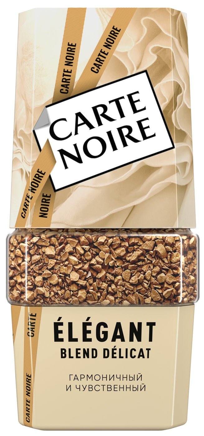 Изображение товара Кофе растворимый Carte Noire Elegant 95 г — премиальный напиток с насыщенным вкусом