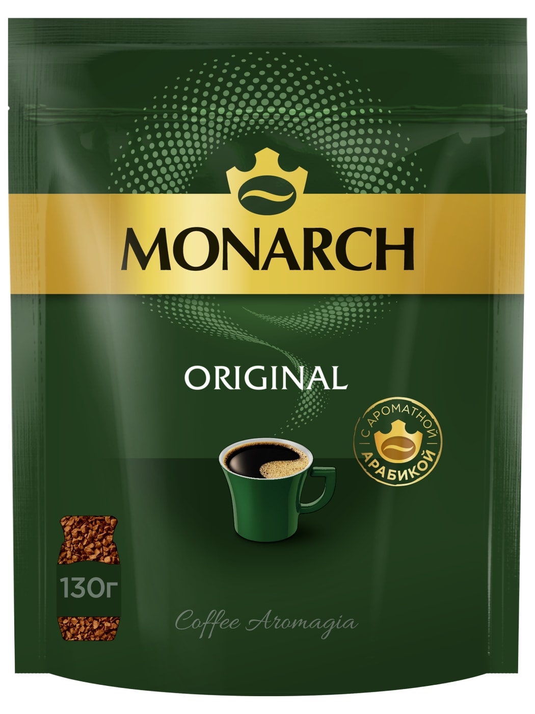 Изображение товара Кофе растворимый Monarch Original 130 г - качественный быстрорастворимый кофе для дома и офиса