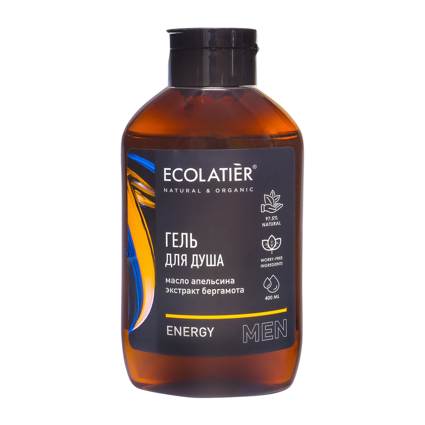 Изображение товара Гель для душа Ecolatier Energy Men 400мл с апельсином и бергамотом Изображение товара Гель для душа Ecolatier Energy Men 400мл с апельсином и бергамотом