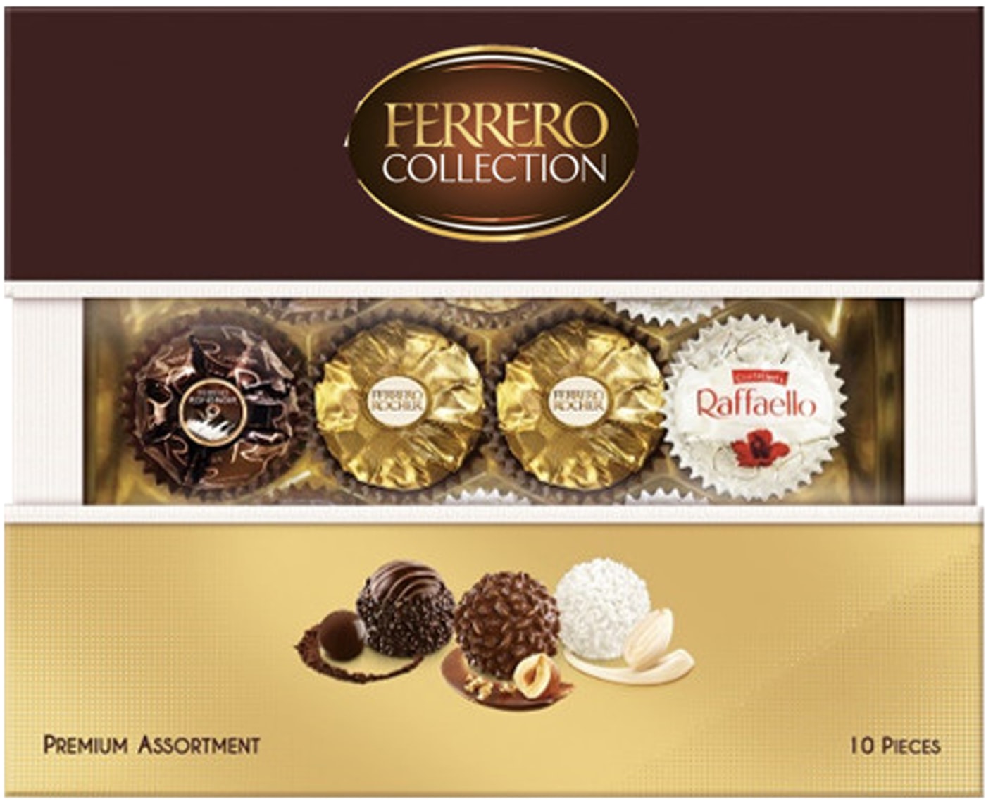 Изображение товара Конфеты Ferrero Collection Молочный-Темный-Белый 107.2г