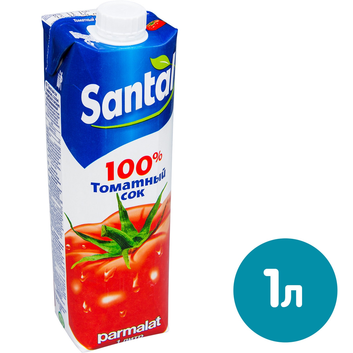 Изображение товара Сок Santal Томатный с солью 1л натуральный российский напиток