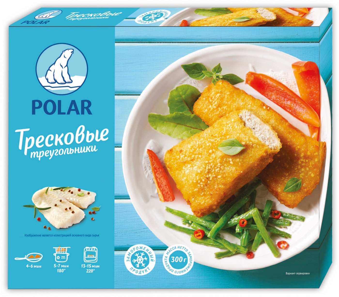 Изображение товара Треугольники Polar тресковые 300г