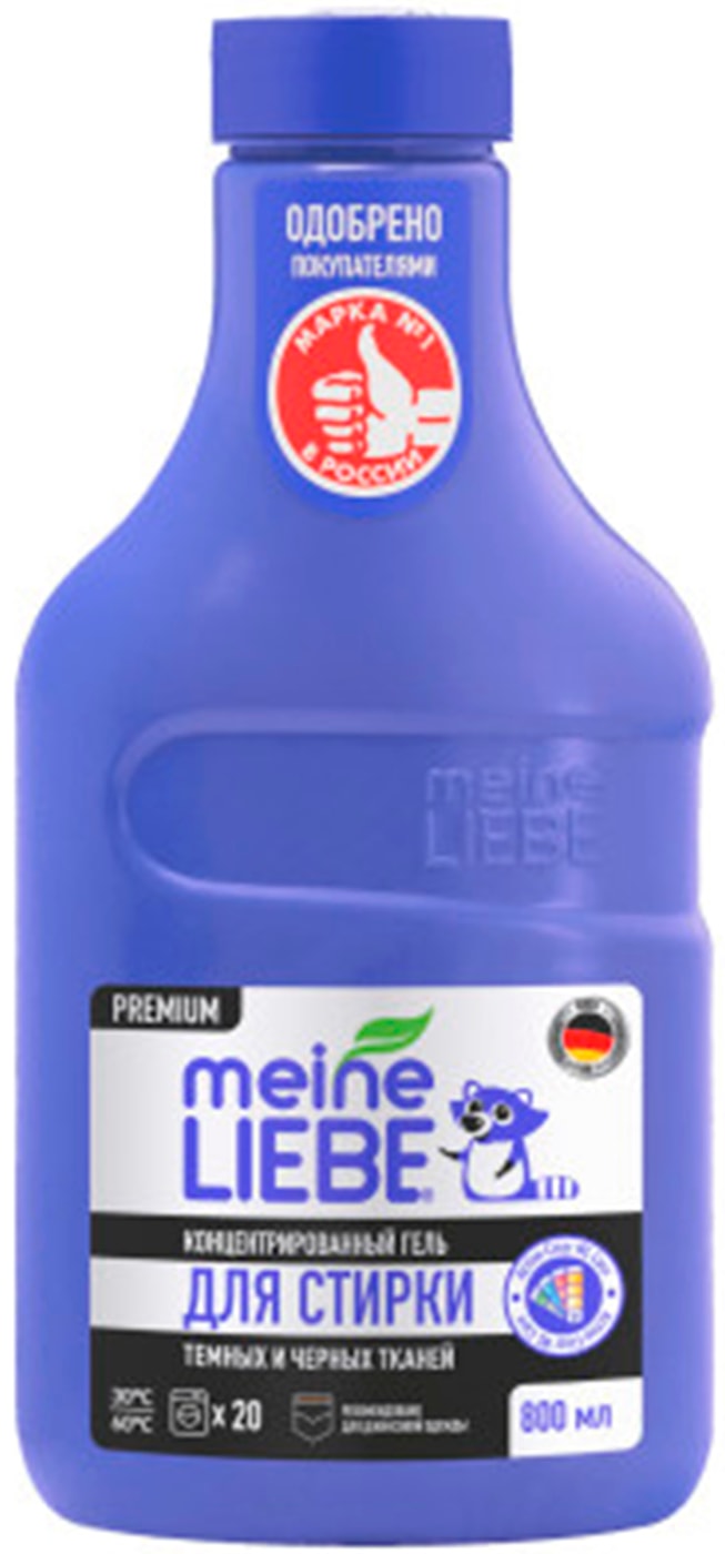 Изображение товара Гель для стирки Meine Liebe концентрат для черных и темных тканей 800мл