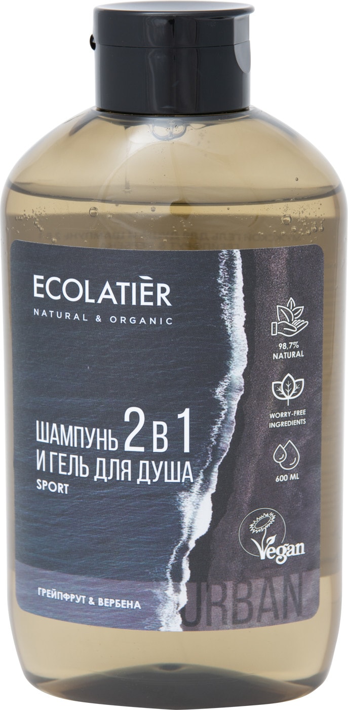 Изображение товара Гель-шампунь Ecolatier 2в1 Грейпфрут и Вербена 0.6 л