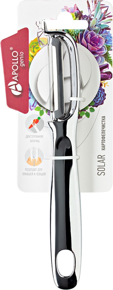 Изображение товара Картофелечистка Apollo Genio Solar — сталь, эргономичная, серебристая