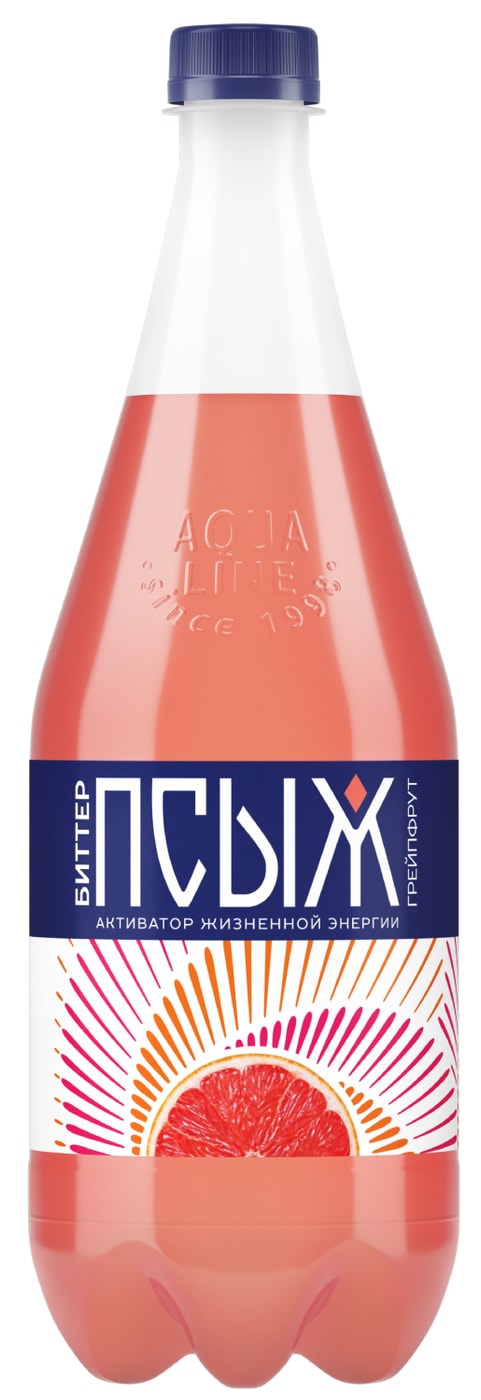 Изображение товара Псыж Биттер-грейпфрут 1л газированный напиток с натуральным вкусом грейпфрута