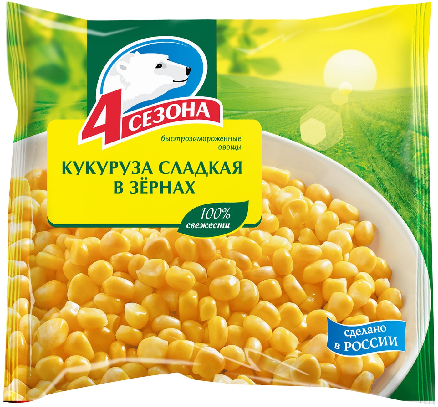 Изображение товара Кукуруза 4 сезона сладкая в зернах 400г