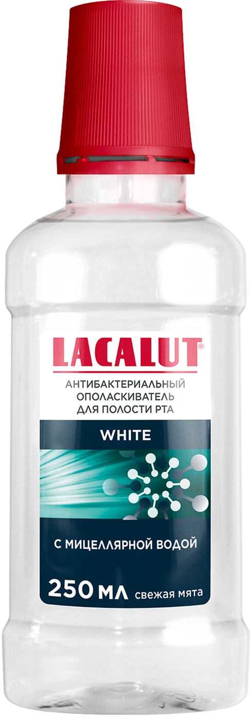 Изображение товара Ополаскиватель для полости рта Lacalut white антибактериальный 250мл