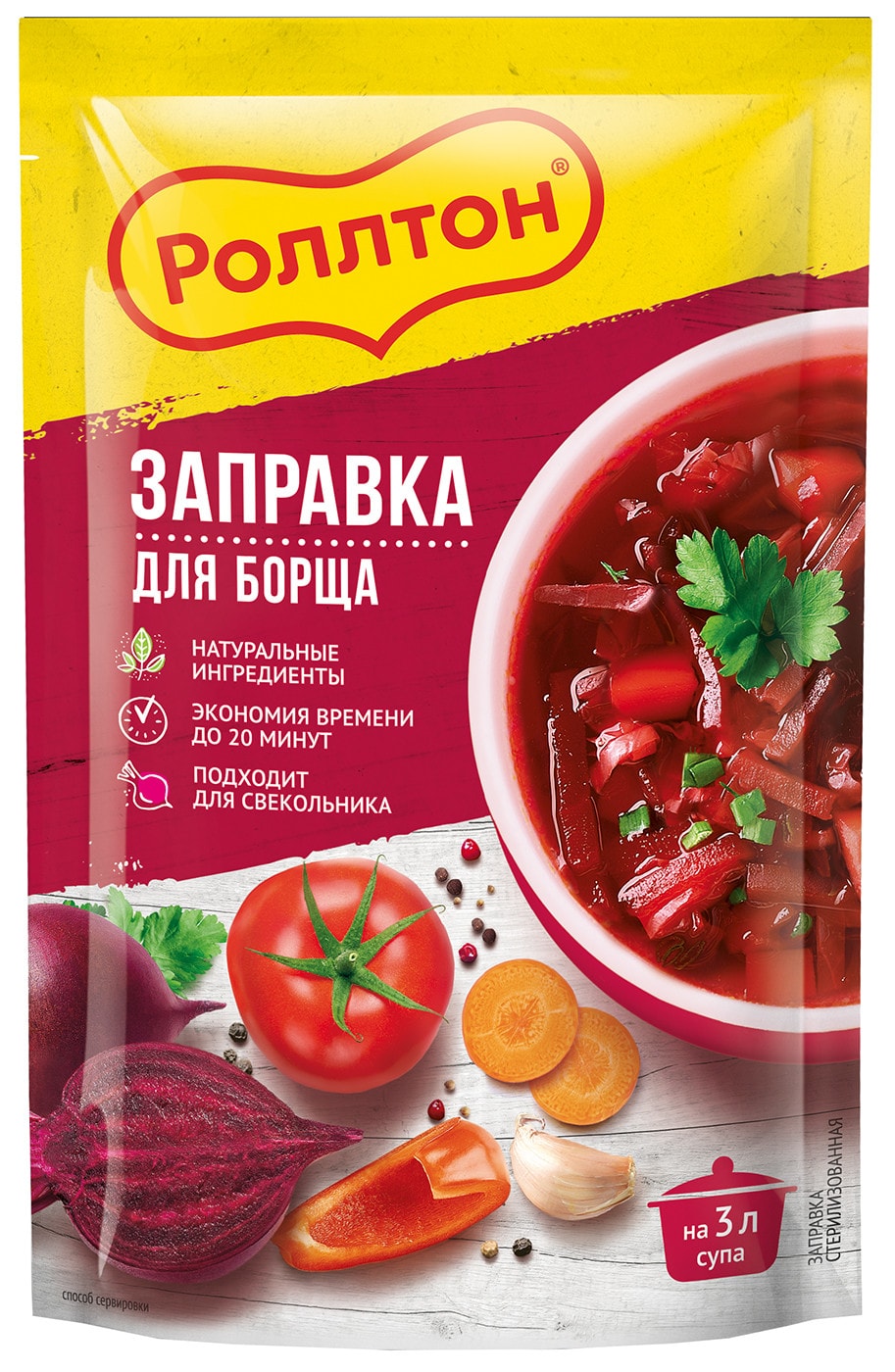 Изображение товара Заправка Роллтон для борща 250г