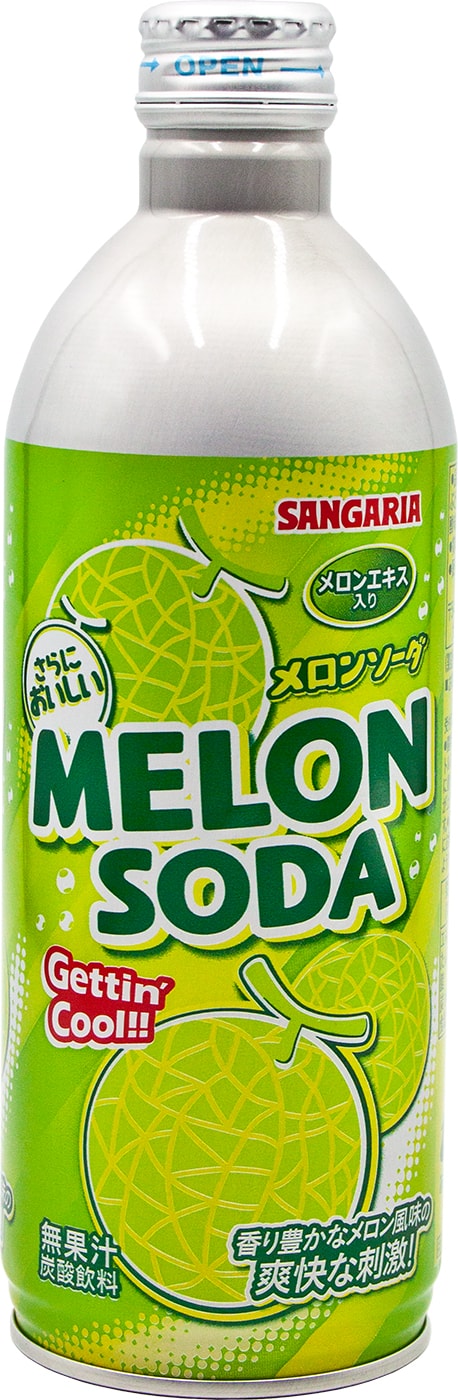 Изображение товара Напиток Sangaria Melon Soda 500 мл - Газированный напиток с дынным вкусом