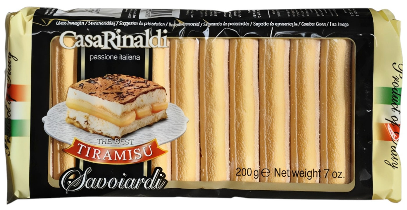 Изображение товара Печенье Casa Rinaldi Савоярди 200г натуральное итальянское десертное печенье