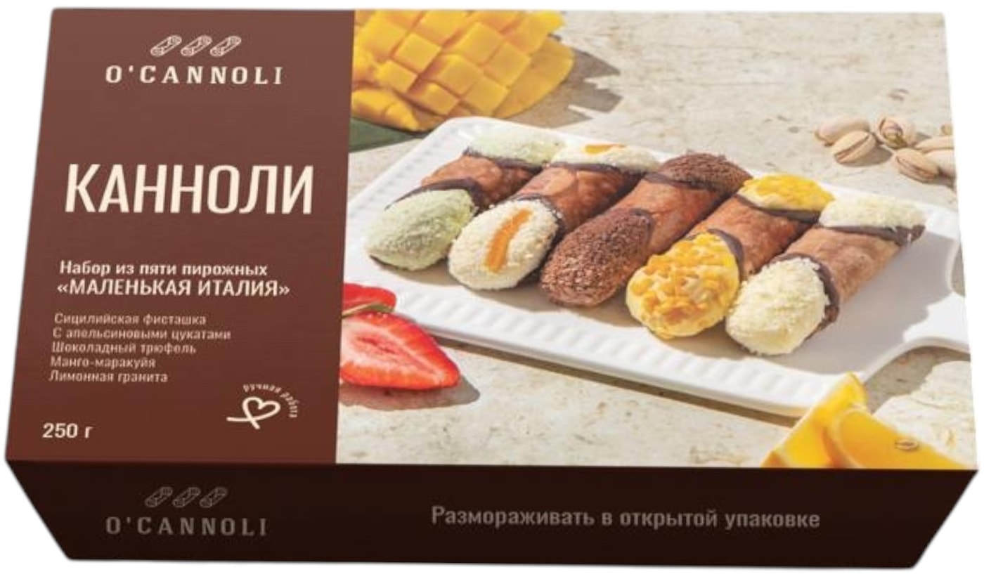 Изображение товара Пирожные канноли OCannoli замороженные 250г - итальянский десерт