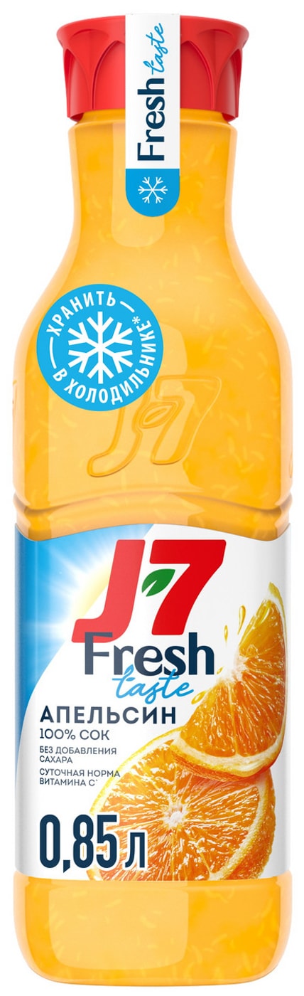 Изображение товара Сок J-7 Апельсин с мякотью 850мл