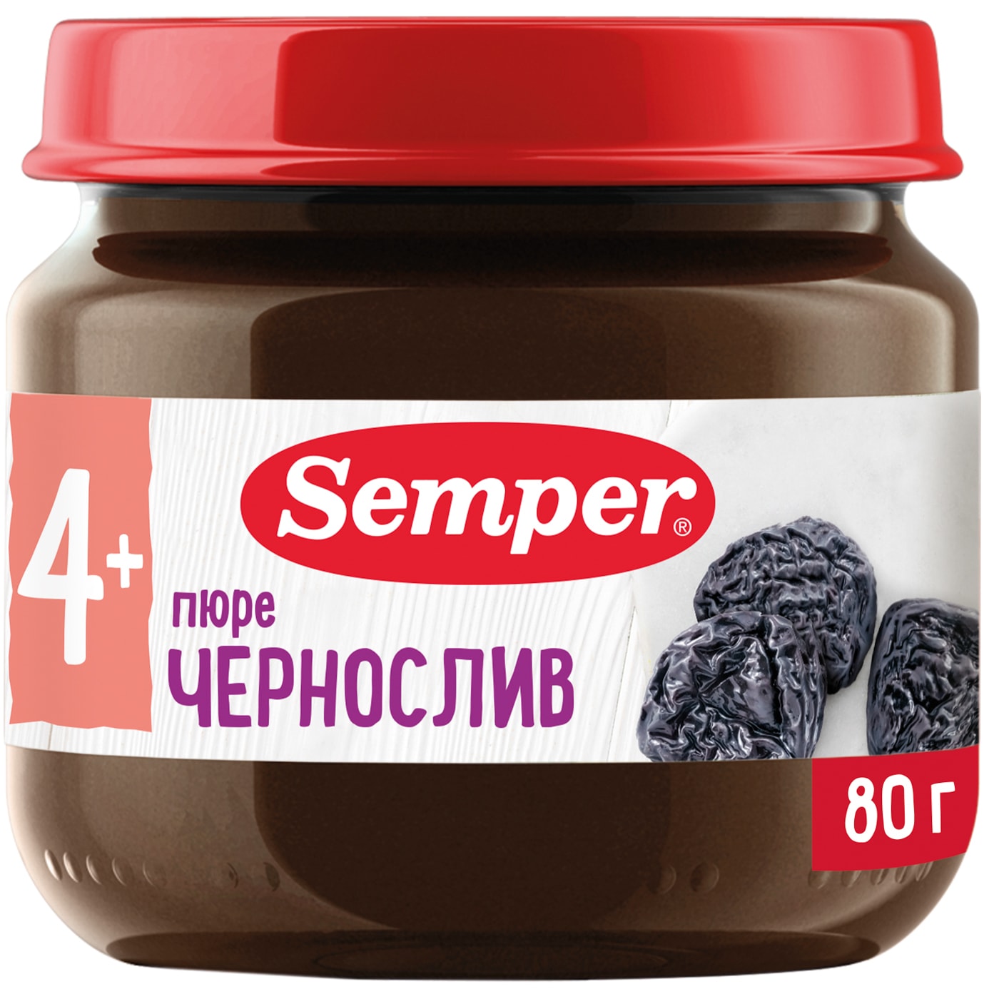 Изображение товара Пюре Semper Чернослив с 4 месяцев 80г