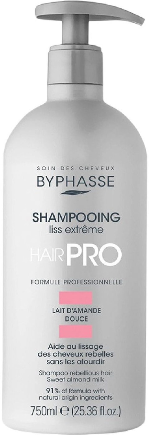 Изображение товара Шампунь Byphasse Pro для непослушных волос 0.75 л