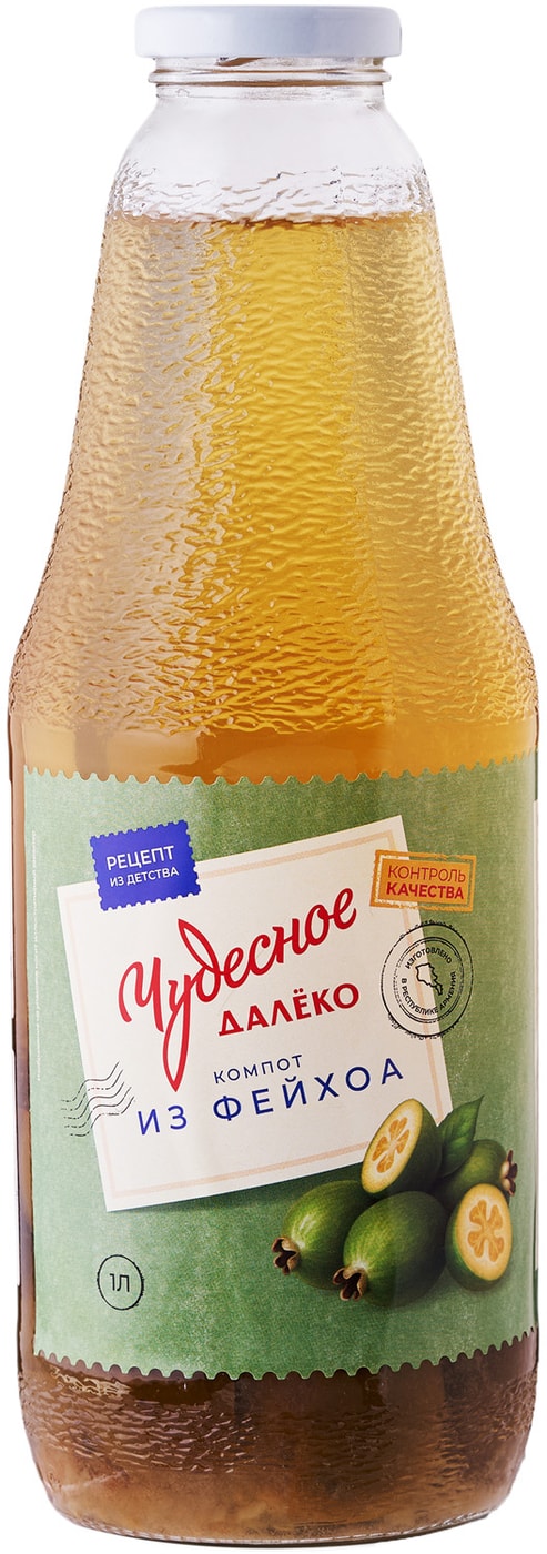 Изображение товара Компот Чудесное Далеко из фейхоа стерилизованный 1л