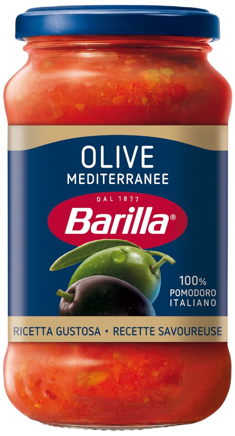 Изображение товара Соус Barilla Olive оливковый 400г - томатный соус в стеклянной банке