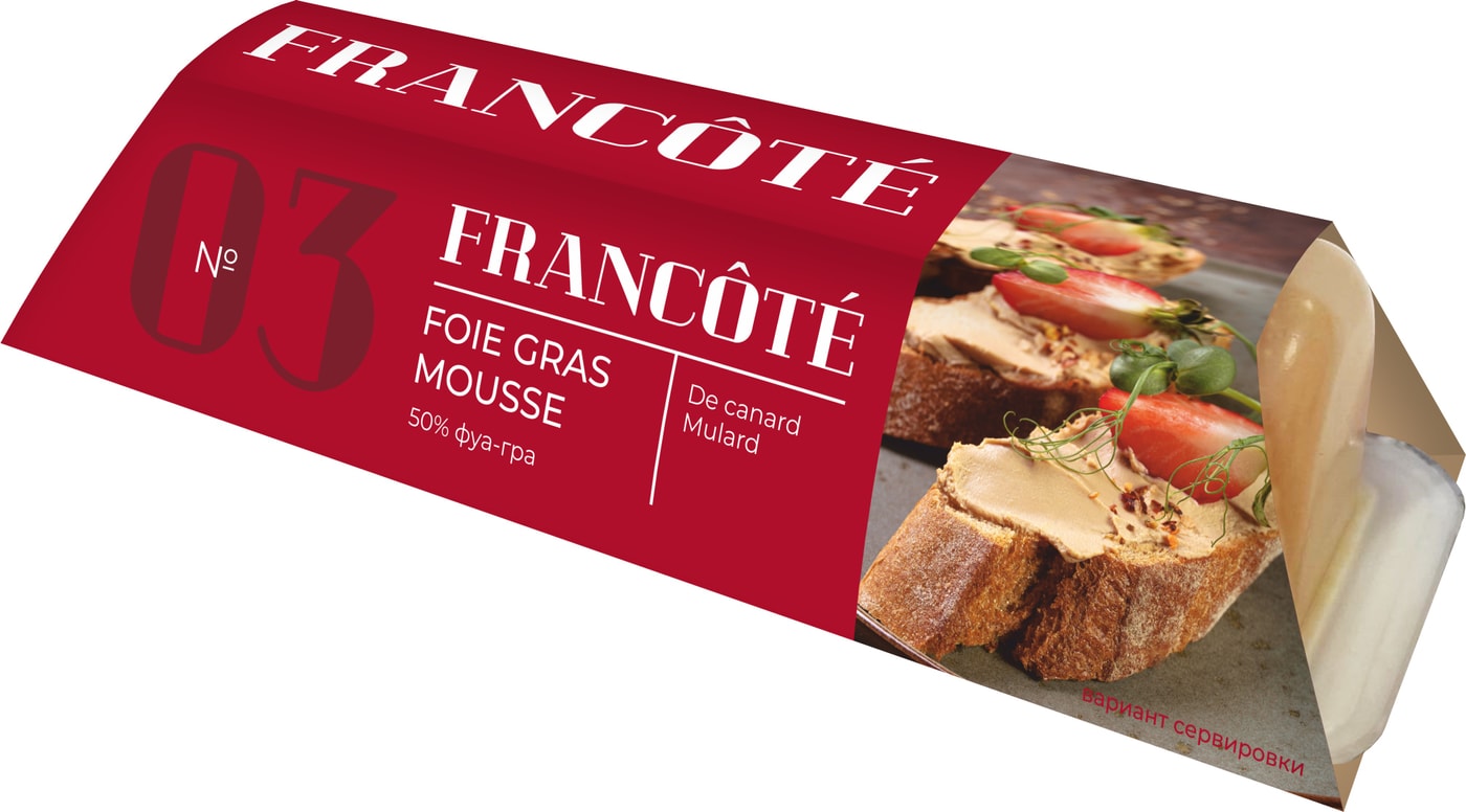 Изображение товара Фуа-гра Francote паштет из утиной печени 85г элитный деликатес