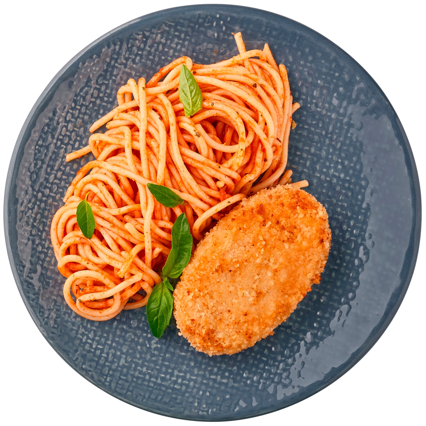 Изображение товара Котлета де-воляй из куриного филе с грибами и спагетти Шеф Перекресток 250г